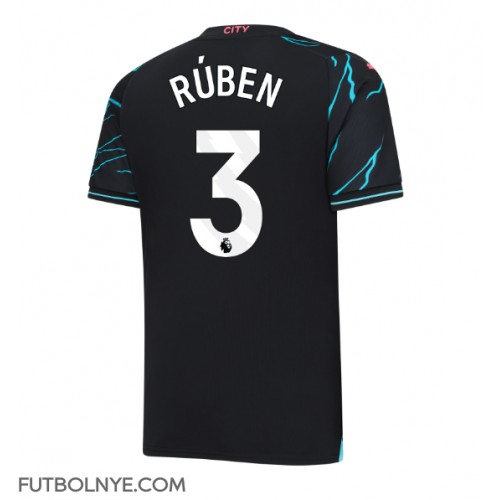 Camiseta Manchester City Ruben Dias #3 Tercera Equipación 2023-24 manga corta